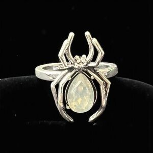 Antique Style Silver Spider Ring